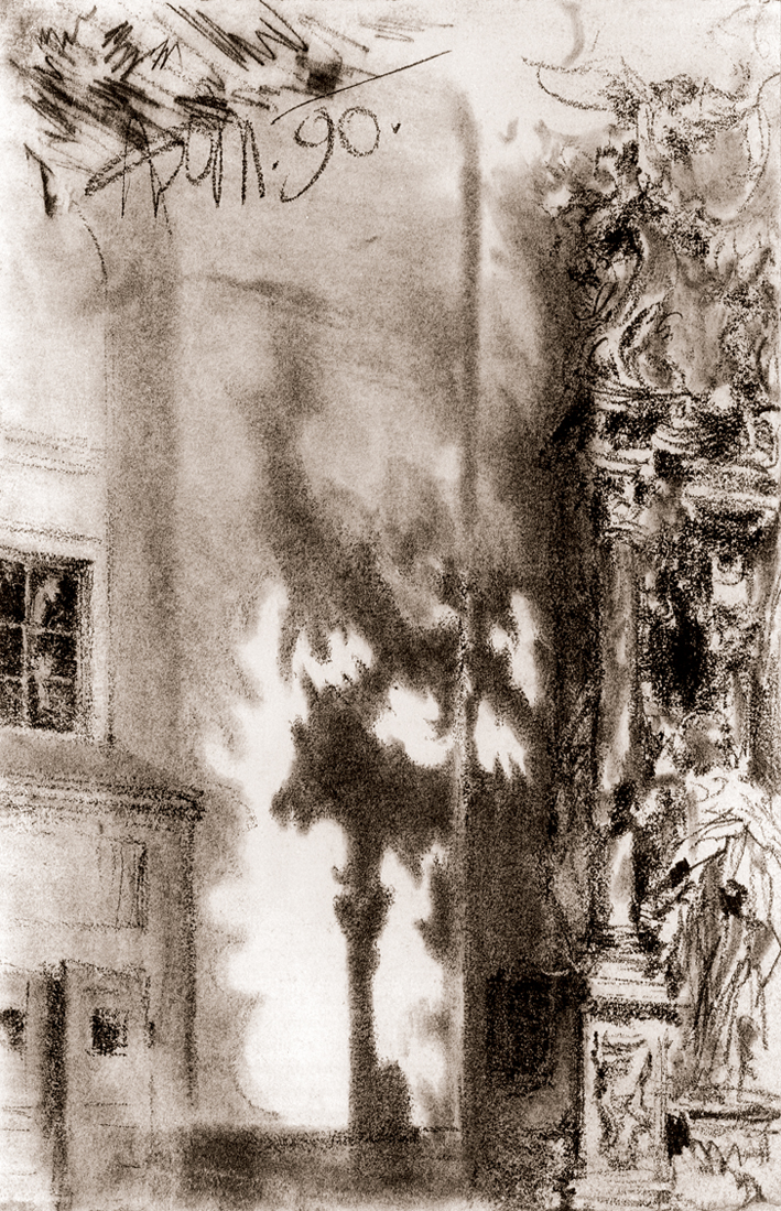  Adolpyh Von Menzel —— 乌兹堡奥古斯汀尼安教堂